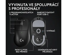 Pelė Logitech PRO X Superlight 2 DEX SE, Juodas