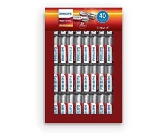 PHILIPS LR03P40FP/10 AAA Power Alkaline batteries (40pcs)