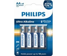 PHILIPS LR6E4B/10 AA Ultra Alkaline batteries (4pcs)