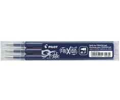 Pilot Pen Pilot FriXion rutulinis rašiklis, segtukas, lazdelės formos, daugkartinis, mėlynas, 4 vnt., vidutinio dydžio