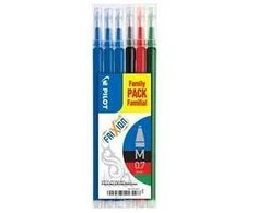 Pilot Pen Papildymas Pilot FriXion Medium 0.7 mm - su 6 vnt. įvairių spalvų