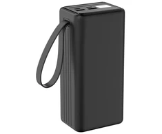PLATINET išorinė baterija 80000 mAh 65W PD žibintuvėlis USB-C 1M laidas [46312]