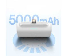 Powerbank Baseus Compact 5000 mAh, 20 W, USB-C (balta)