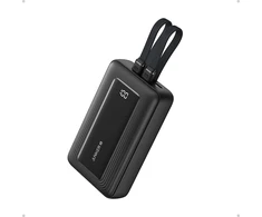 Powerbank Anker Zolo 20000mAh, 45W with 2xUSB-C cable juodas