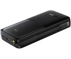 Powerbank Baseus Bipow 2 20000mah 20W su ekranėliu ir įmontuotu kabeliu USB-C - juodos spalvos