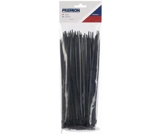 Premion PRER00031 - Kabelių rišikliai, 5 x 250 mm, juodi, 125 vnt.
