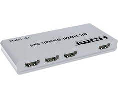 „PremiumCord“ 8K@60Hz, 4K@144Hz HDMI jungiklis 3:1 su nuotolinio valdymo pultu