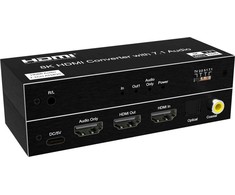 PremiumCord 8K@60Hz Audio Extractor HDR, outputs: stereo jack, SPDIF, RCA, HDMI
