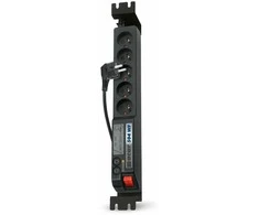 Premiumcord Acar Surge protector 504WF Rack 19" 3m, juodas
