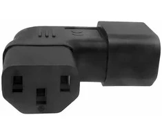 Premiumcord Kampinis adapteris IEC C13 į IEC C14, šoninė įtampa 230 V, 10 A