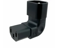 Premiumcord Vertikalus kampinis adapteris IEC C13 į IEC C14, įtampa 230 V, 10 A
