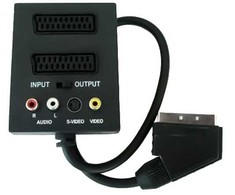SCART - RCA/S-Video adapteris PremiumCord (Naudoti A)