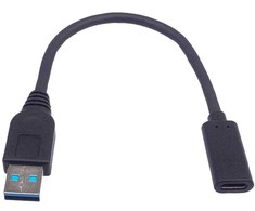 „PremiumCord“ adapteris USB 3.0 A/vienas - USB-C/vienas, USB 3.2 GEN2, 3A, 20 cm