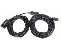USB kabelis PremiumCord USB-A - USB-A 10 m Juodas (ku2rep10)