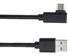 USB kabelis PremiumCord USB-A - USB-C 3 m Juodas