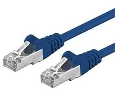 PremiumCord PREMIUMCORD Patch kabelis CAT6a S-FTP, RJ45-RJ45, AWG 26/7 1m modrá
