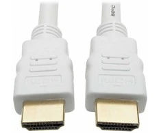 PremiumCord HDMI High Speed+ Ethernet kabelis, baltos, paauksuotos jungtys, 10 m