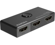 PremiumCord HDMI perjungiklis 4K@60Hz YUV 4:4:4, FULL HD 1080P, 3D dvikryptis 2-1 arba 1-2