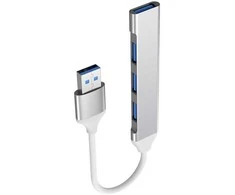 „PremiumCord“ šakotuvas USB3.2A į USB3.2 A + 3x USB2.0 A, „SuperSpeed 5Gbps“, aliuminio korpusas