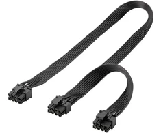 Premiumcord „Goobay PCIe 6-pin x2“ – „PCIe 8-pin“, 0,62 m, Juodas (59714)