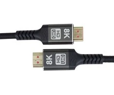 „PremiumCord ULTRA HDMI 2.1 High Speed + Ethernet“ kabelis 8K@60Hz, auksinis 1,5 m