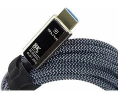 PremiumCord Ultra High Speed ​​​​HDMI 2.1 optinio pluošto kabelis 8K@60Hz, auksinis 20m