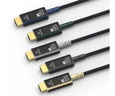 Kabelis PremiumCord Ultra High Speed HDMI 2.1 optyczny fiber kabelis 8K@60Hz, złocony 7m