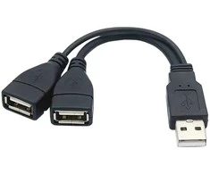 PREMIUMCORD USB 2.0 įkrovimo laidas, 15 cm, juodas
