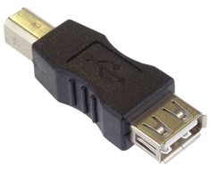 PremiumCord USB 2.0 Adapteris A-B, Female/Male