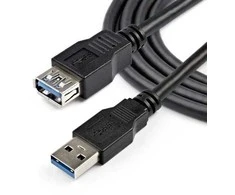 PremiumCord USB kabelis USB-A – USB-A 2 m juodas (ku3paa2bk)
