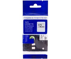 PRINTLINE compatible tape with Brother TZE-731, TZ-731, 12mm, juodas print/žalias backing