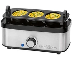 Boman ProfiCook PC-EK 1275 8 egg(s) 400 W Juodas, Nerūdijantis plienas