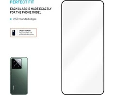 Fixed Fiksuota ekrano apsauga | Xiaomi | 15 | Grūdintas stiklas | Juodas | Pilnas dangtelis 2.5D