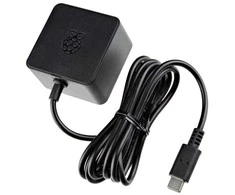 Raspberry Pi 27W USB-C maitinimo šaltinis – oficialus USB C maitinimo šaltinis 5.1V / 5A, skirtas Raspberry Pi 5 – juodas