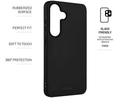 Dėklas Fixed Ištaisyta | Istorija | Galinis viršelis | Samsung | Galaxy S25 | Guma | Juodas