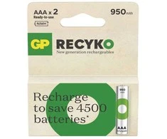 Rechargeable batteries GP ReCyko 950 AAA (HR03), 2 pcs