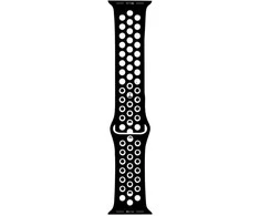 RhinoTech sportinis dirželis Apple Watch 42/44/45mm Juodas ir Baltas