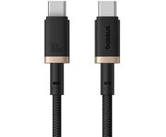 Baseus Dura Type C iki Type C 100 W greito įkrovimo laidas 2 m Juodas, Gold