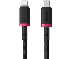 Baseus Dura Type C fast charging cable for iP 20 W 2 m Juodas, Raudona