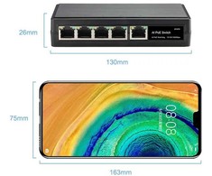 Šakotuvas Conexpro GNT-6FP51G6, lauko PoE komutatorius, 5x LAN, 4x PoE