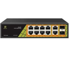 Šakotuvas Conexpro GNT-P1012G6, PoE komutatorius, 10x LAN, 8x PoE, 2x SFP
