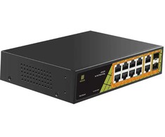 Šakotuvas Conexpro GNT-P1012G6, PoE komutatorius, 10x LAN, 8x PoE, 2x SFP