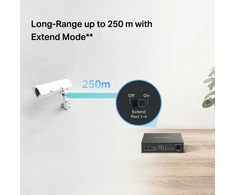 Šakotuvas MERCUSYS komutatorius MS106GP (6xGbE, 4xPoE+, 65W, be ventiliatoriaus)