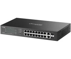 Šakotuvas TP-Link OMADA ES220GP tinklo komutatorius su valdomu gigabito eternetu (10/100/1000), maitinimu per eternetą (PoE), Juodas