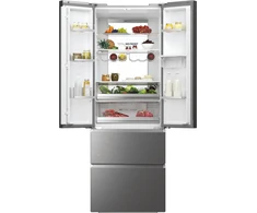 Šaldytuvas Šaldytuvo derinys Haier HFR7720DWMP, 477 litrai, „No Frost“, „Air Surround“, drėgmės zona, „My Zone“, vandens dozatorius, supervėsinimas, superšaldymas, butelių lentyna, D klasė, aukštis 201 cm, nerūdijantis plienas