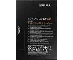 Kietasis vidinis diskas Samsung SSD 870 EVO SATA III 2.5 inch, Juodos spalvos