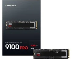 Samsung SSD | 9100 PRO | 8000 GB | Solid-state drive sąsaja PCIe 5.0 x4, NVMe 2.0 | Skaitymo greitis 14800 MB/s | Rašymo greitis 13400 MB/s