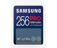 Atminties kortelė Samsung PRO Ultimate SDXC 256GB UHS-I U3 [Rašymas 130MB/s Skaitymas 200MB/s] su skaitytuvu