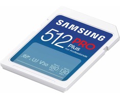 Atminties kortelė Samsung PRO Plus SDXC 512GB UHS-I U3 [Rašyti 130MB/s Skaityti 180MB/s] v 2023