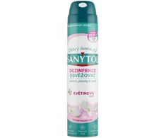Šakotuvas „Sanytol“ dezinfekuojantis oro gaiviklis paviršiams ir tekstilei, gėlių kvapo, 300 ml